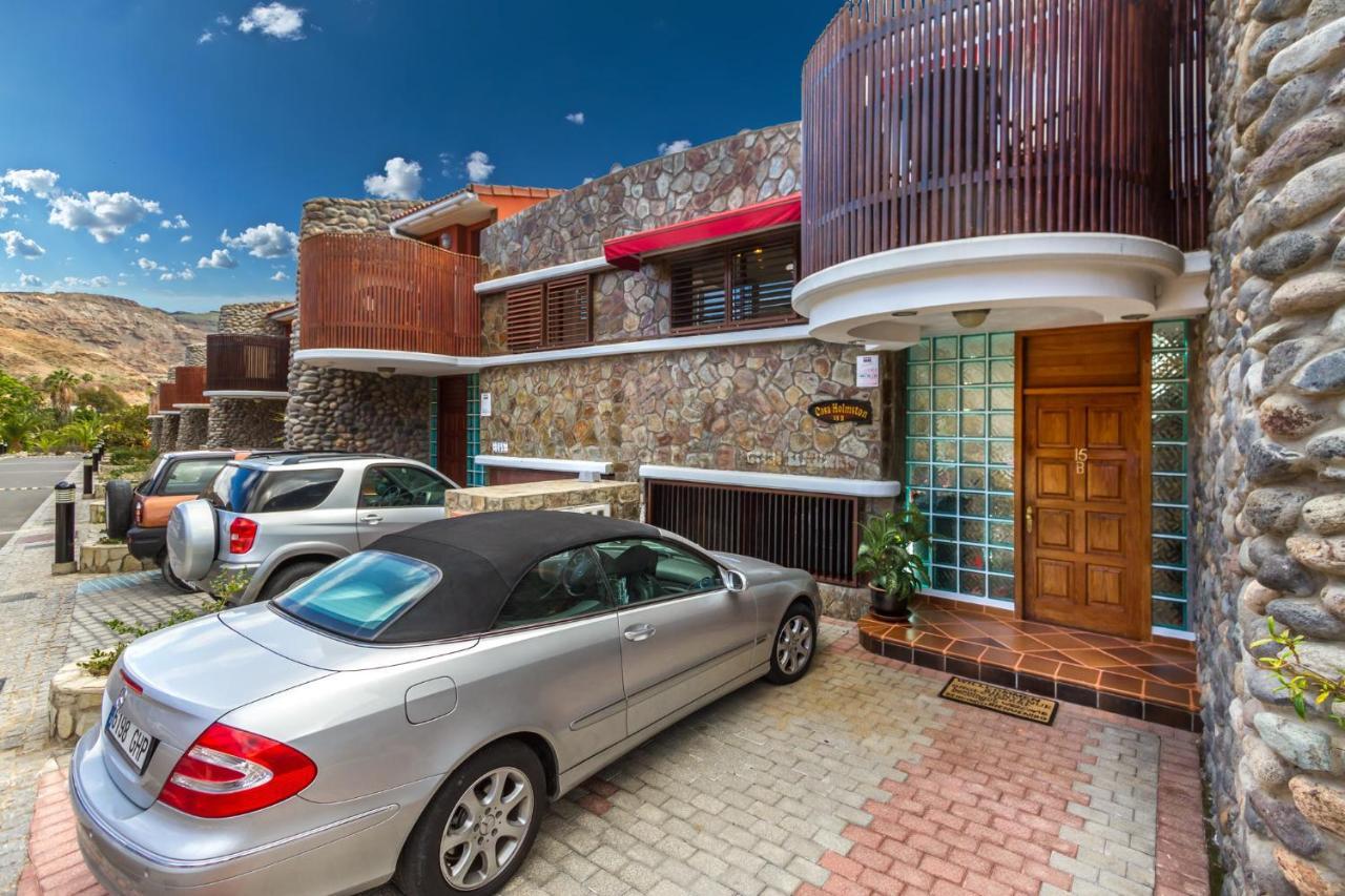 Casa Holmston, Duplex Villa With Hot Tub In Anfi Tauro Topaz Mogan Ngoại thất bức ảnh
