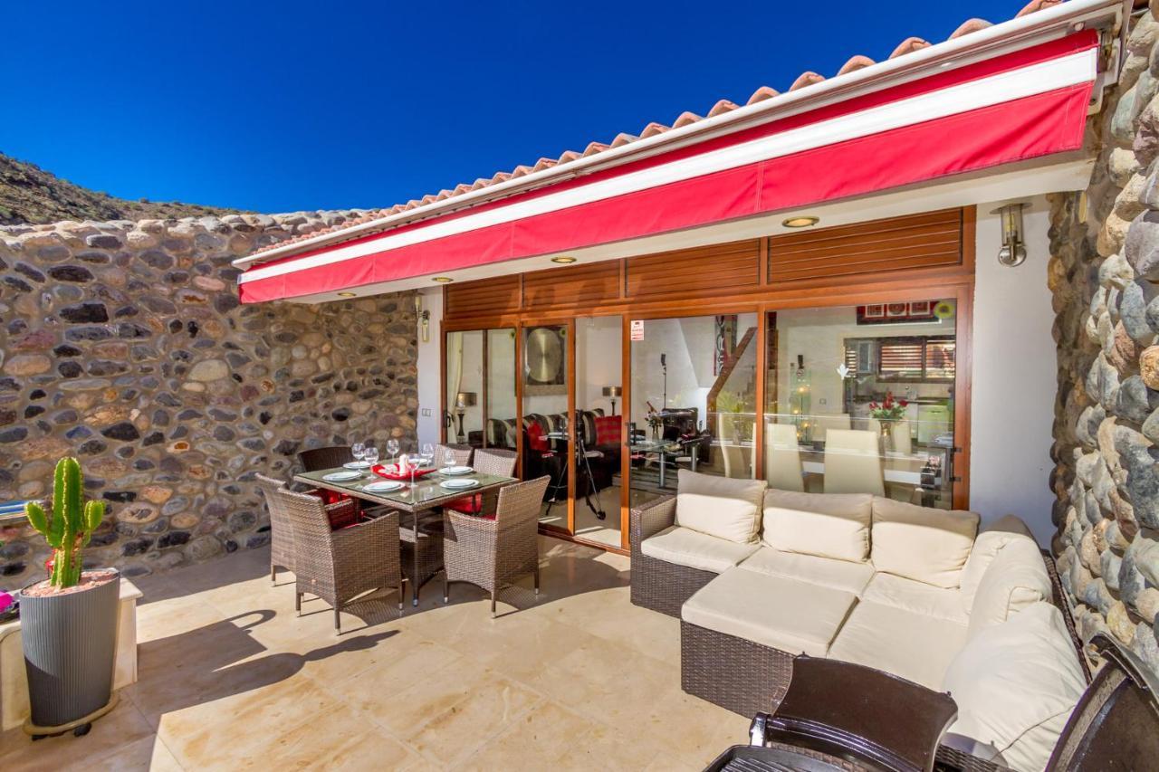 Casa Holmston, Duplex Villa With Hot Tub In Anfi Tauro Topaz Mogan Ngoại thất bức ảnh